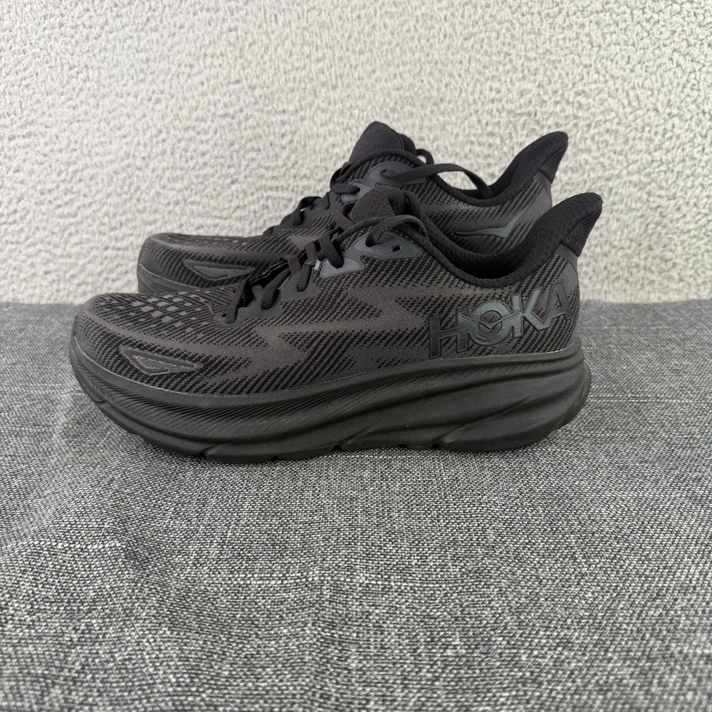 Hoka Clifton 9 Running Shoes Men 11 Black Orthopedic Lift Right 1127895 BBLC